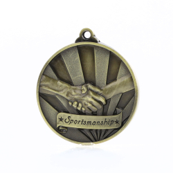 Sunrise Sportsmanship Medal 50mm Gold