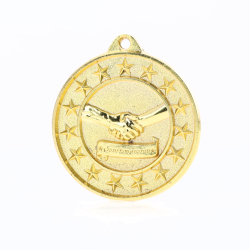 Sportsmanship Starry Medal Gold 50mm