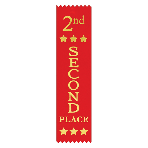 2nd Place Star Ribbon (25 Pack)