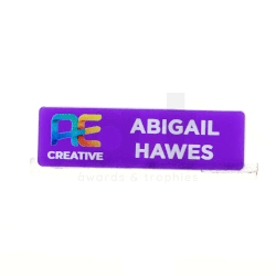 Coloured Acrylic Name Badge 64x19mm