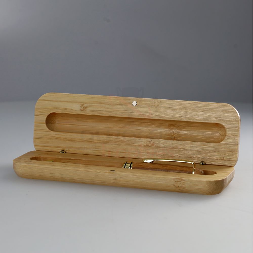 Bamboo Pen Box - Single