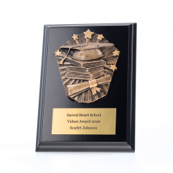 Cosmos Academic Black Plaque 150mm