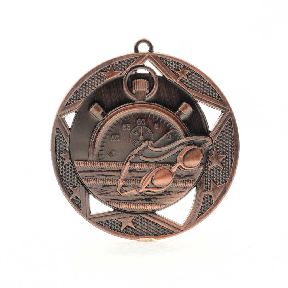 Stellar Swimming Medal 70mm Bronze