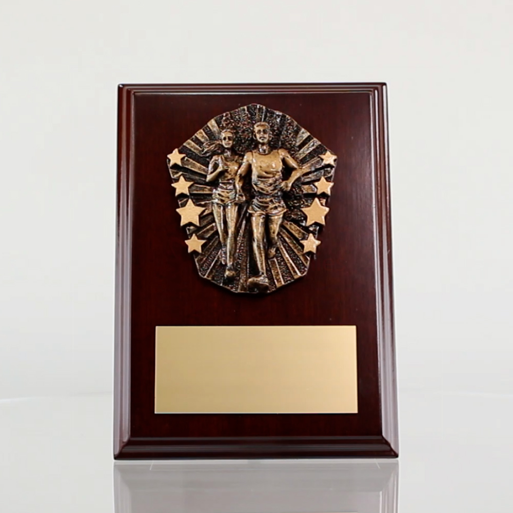 Cosmos Cross Country Walnut Plaque 175mm