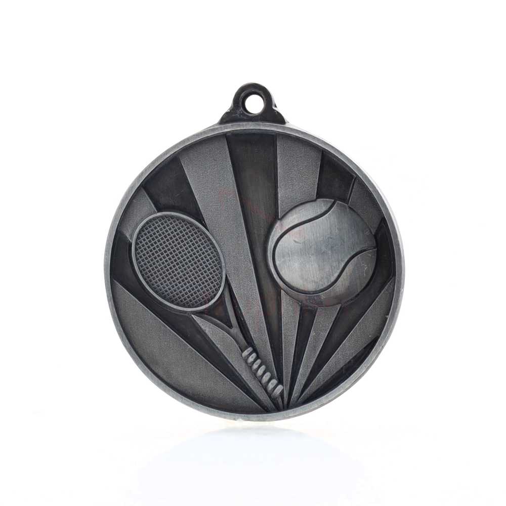 Sunrise Tennis Medal 50mm Silver
