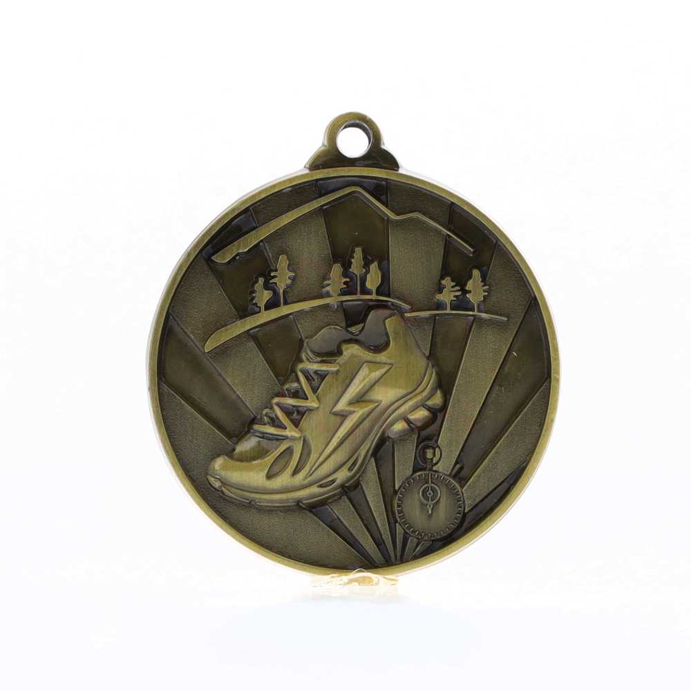 Sunrise Cross Country Medal 50mm Gold