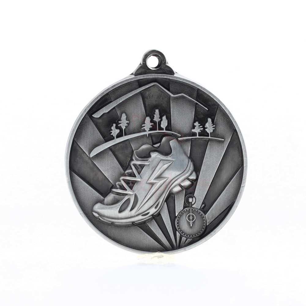 Sunrise Cross Country Medal 50mm Silver