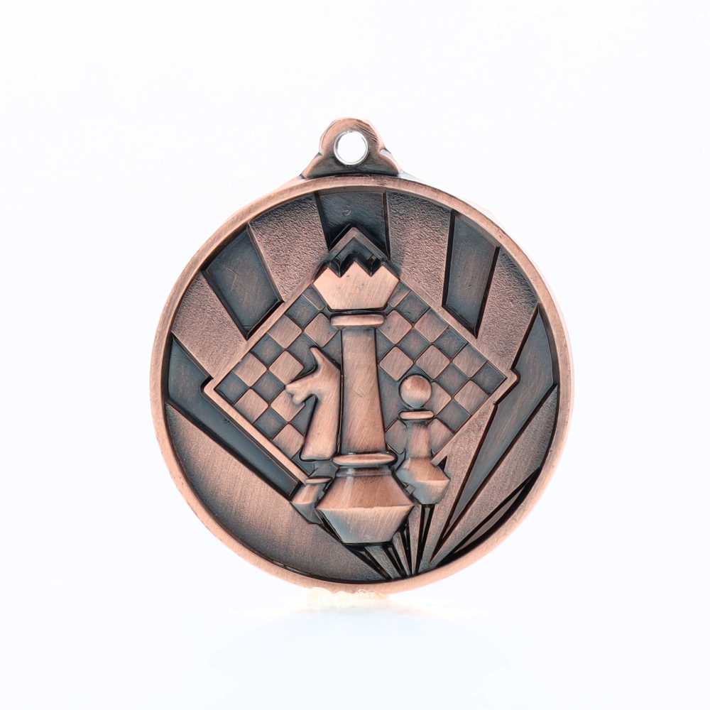Sunrise Chess Medal 50mm Bronze