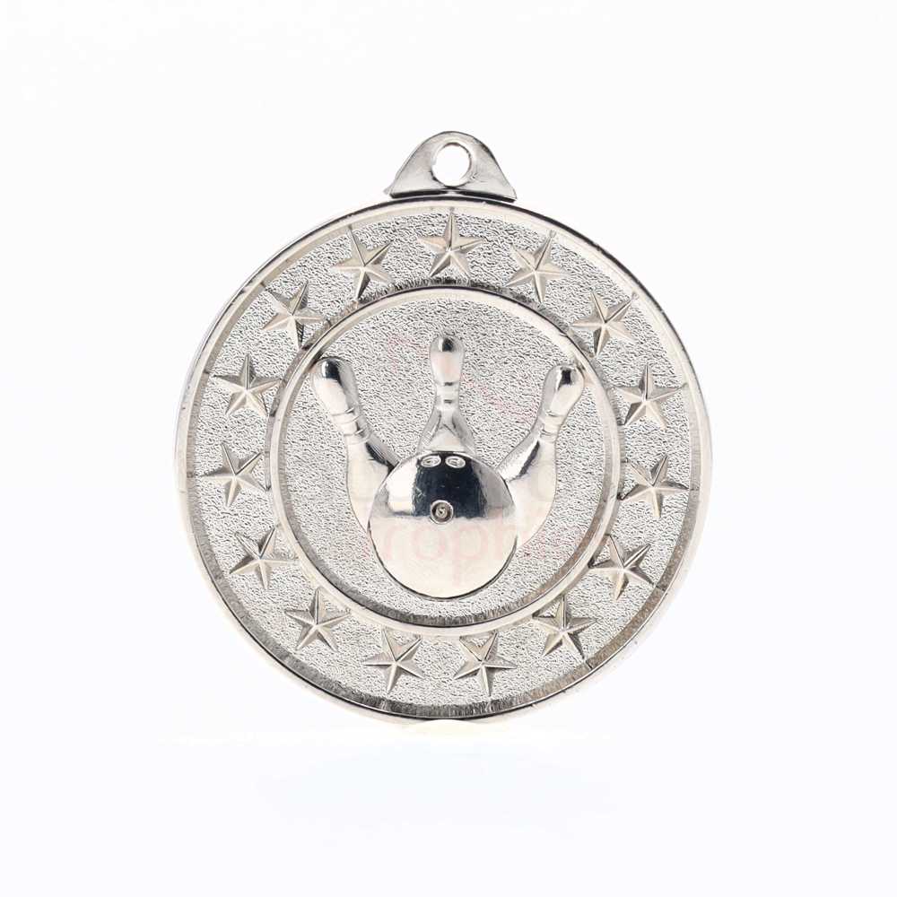 Tenpin Starry Medal Silver 50mm