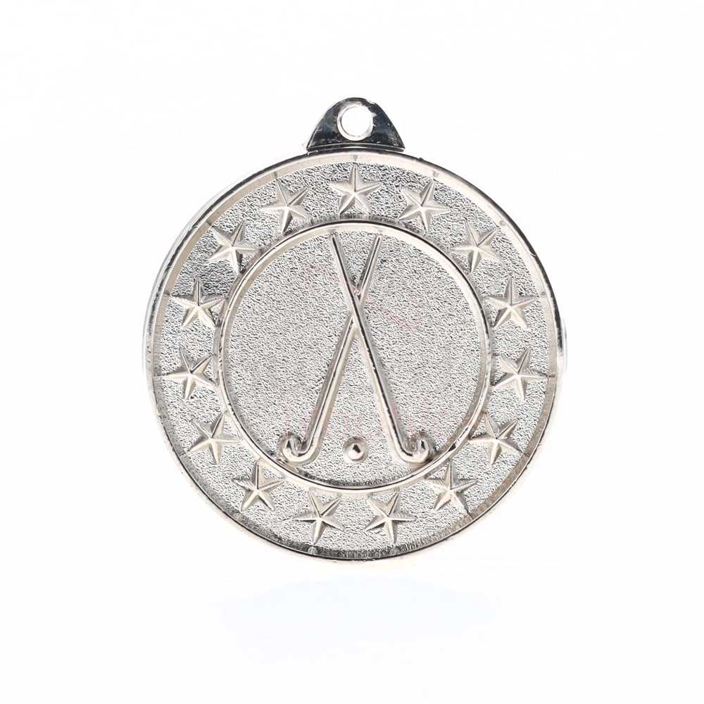 Hockey Starry Medal Silver 50mm