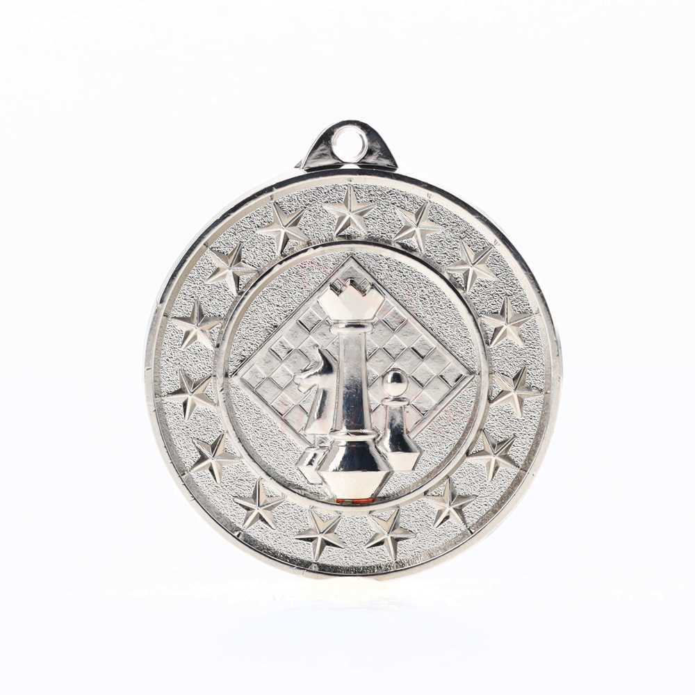 Chess Starry Medal Silver 50mm