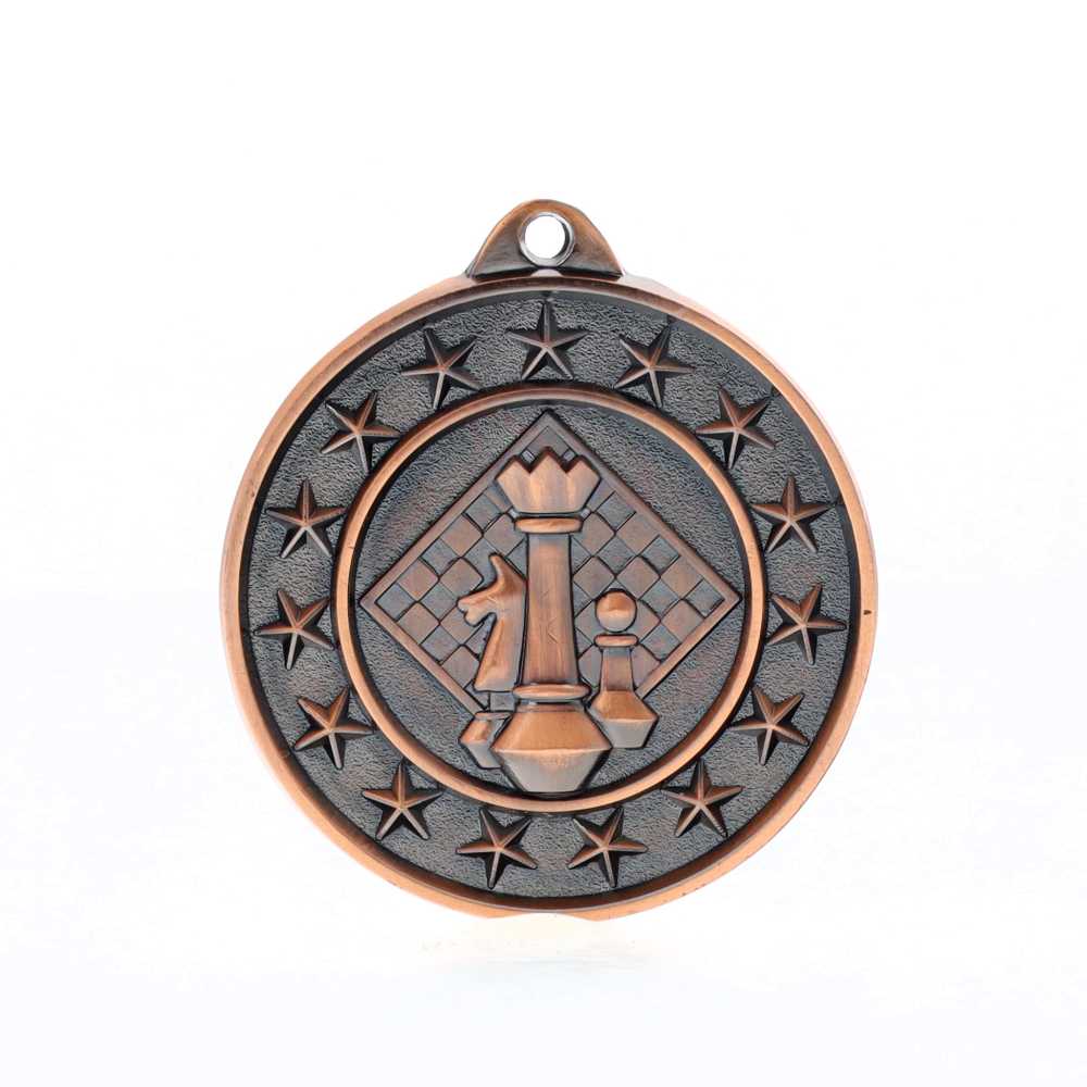 Chess Starry Medal Bronze 50mm