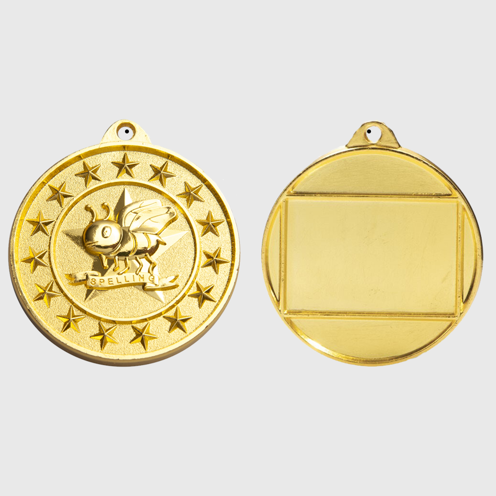 Spelling Starry Medal Gold 50mm