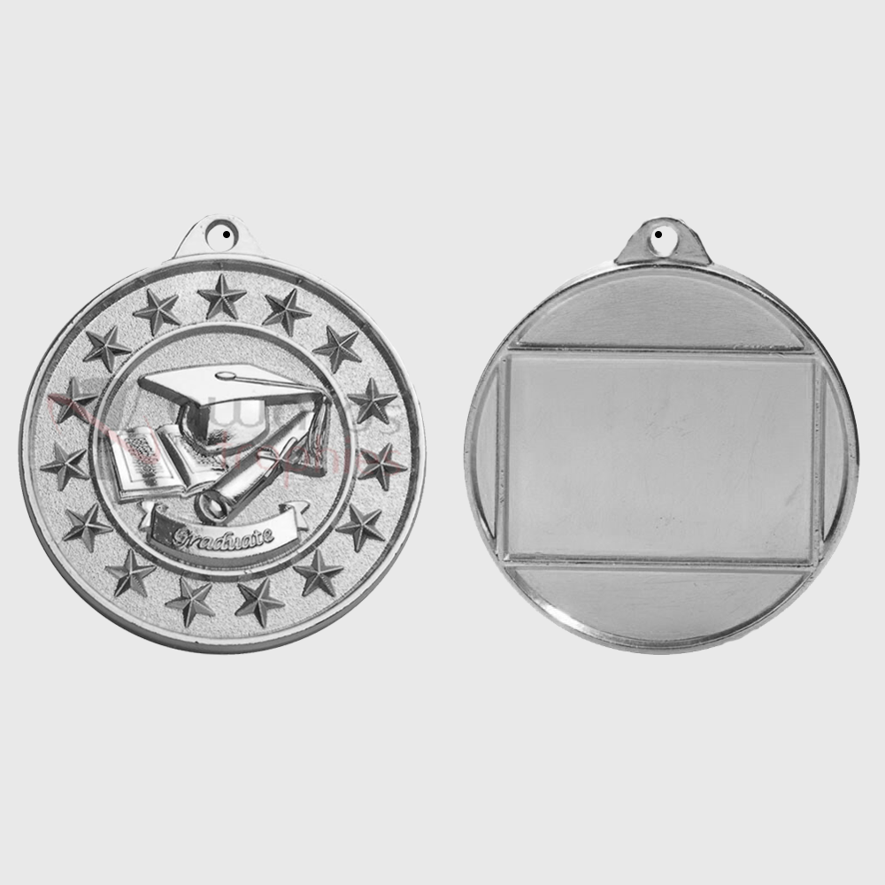 Graduate Starry Medal Silver 50mm