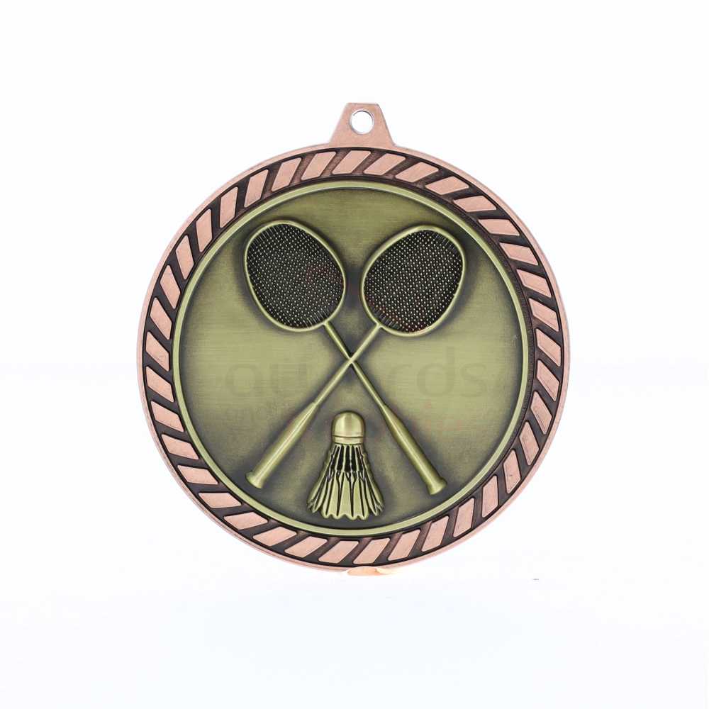Venture Badminton Medal Bronze 60mm
