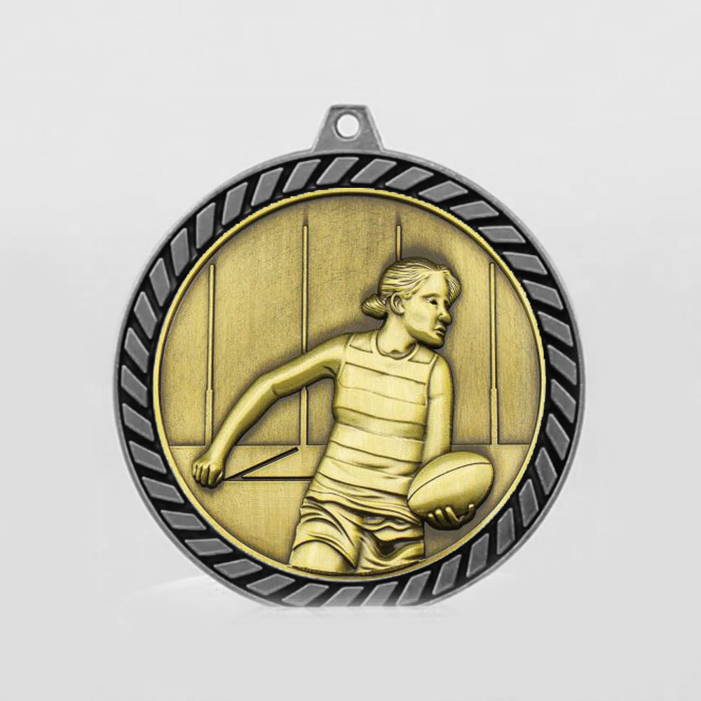 Venture AFL Female Medal Silver 60mm