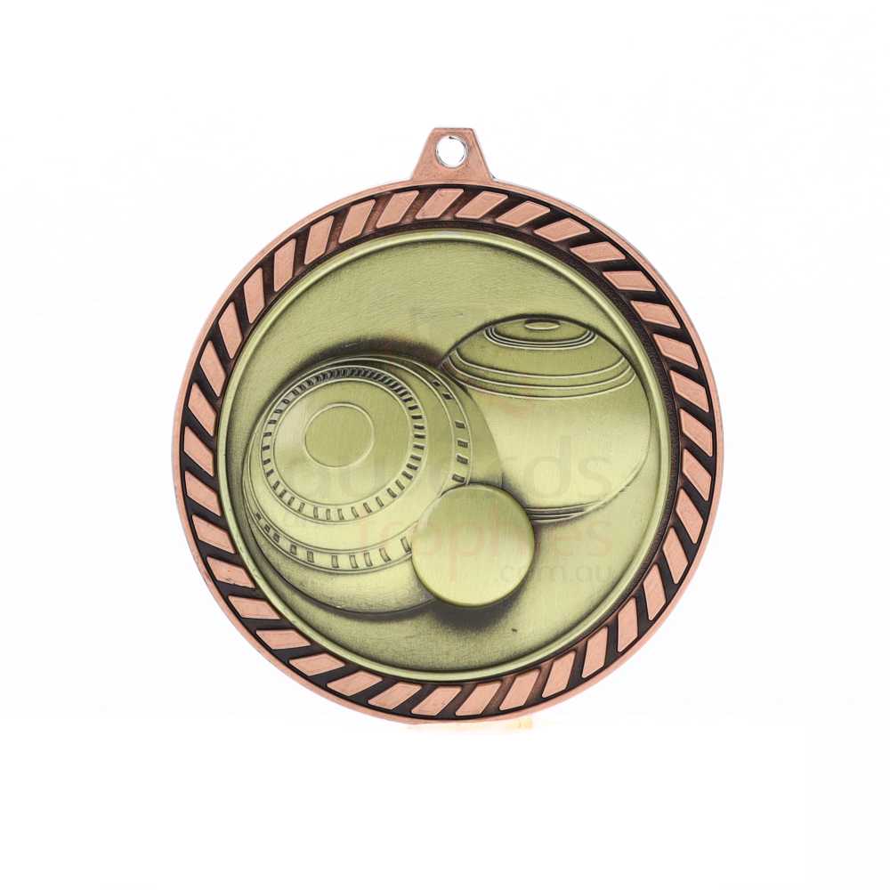 Venture Lawn Bowls Medal Bronze 60mm