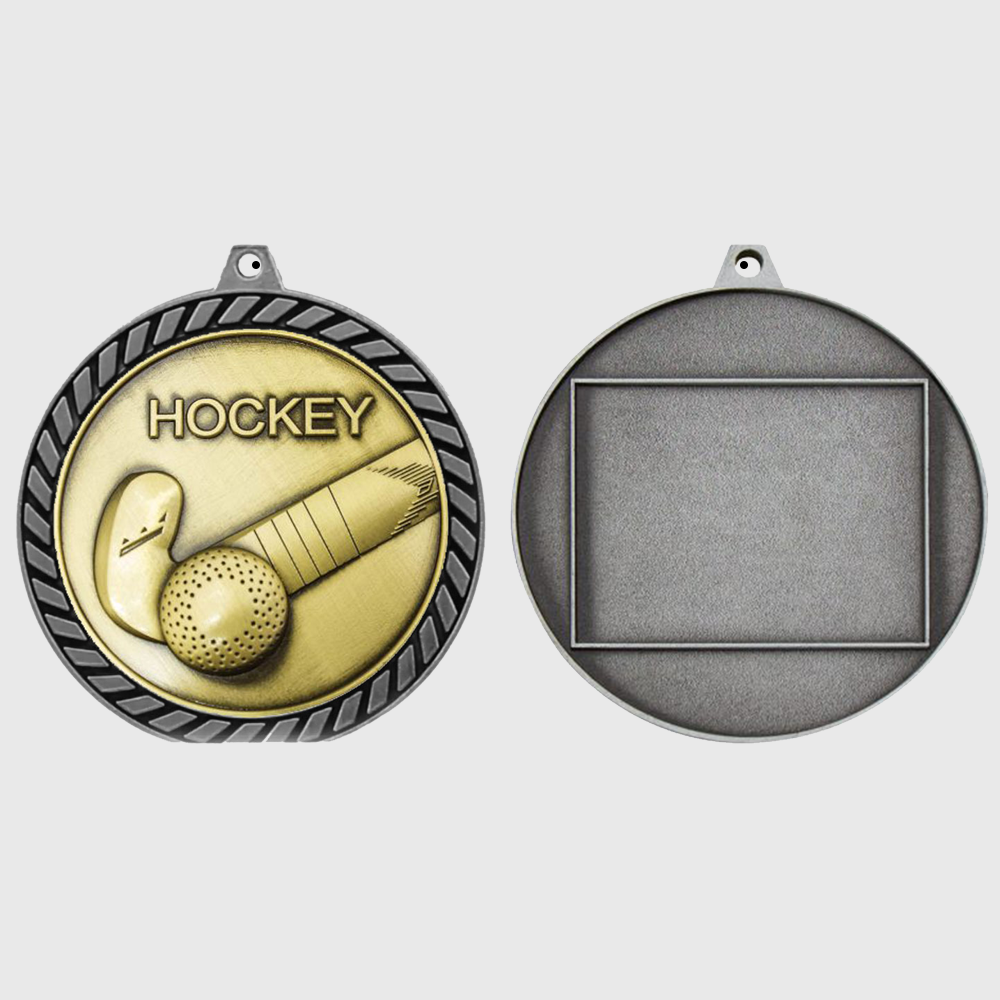 Venture Hockey Medal Silver 60mm