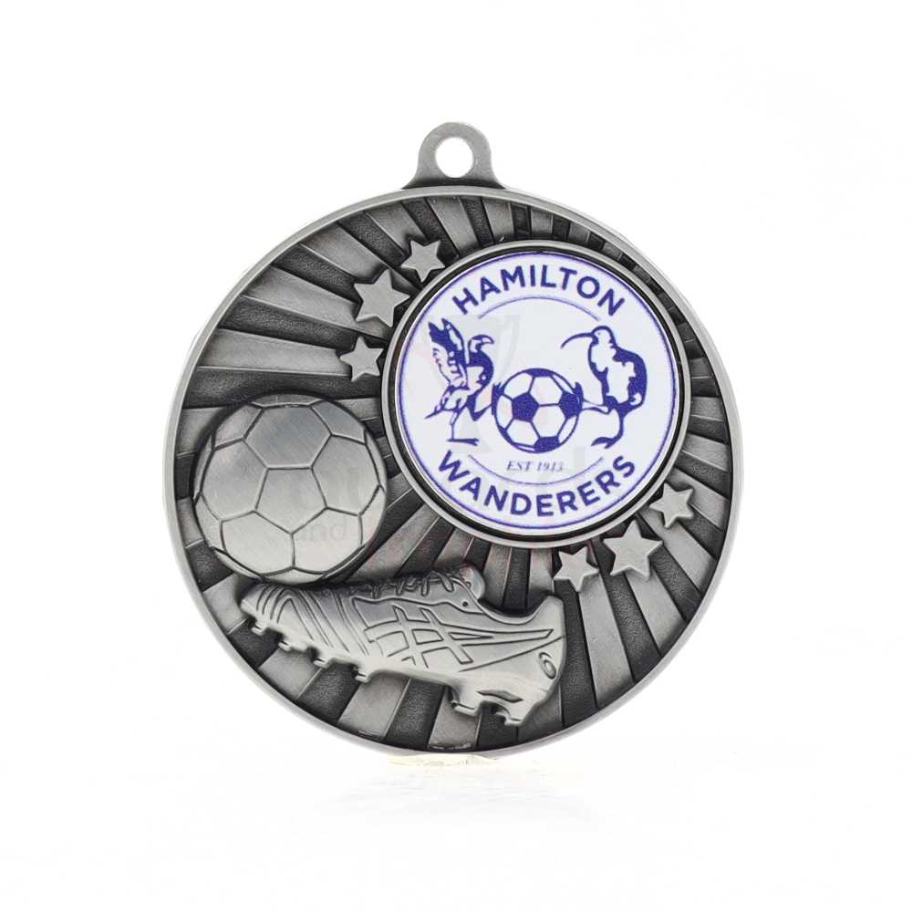 Impact Soccer Logo Medal Silver 50mm