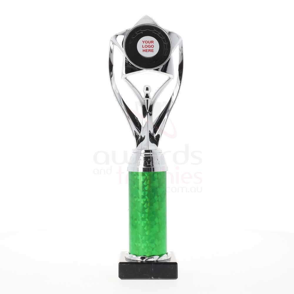 Triumph Holder Silver/Green 300mm