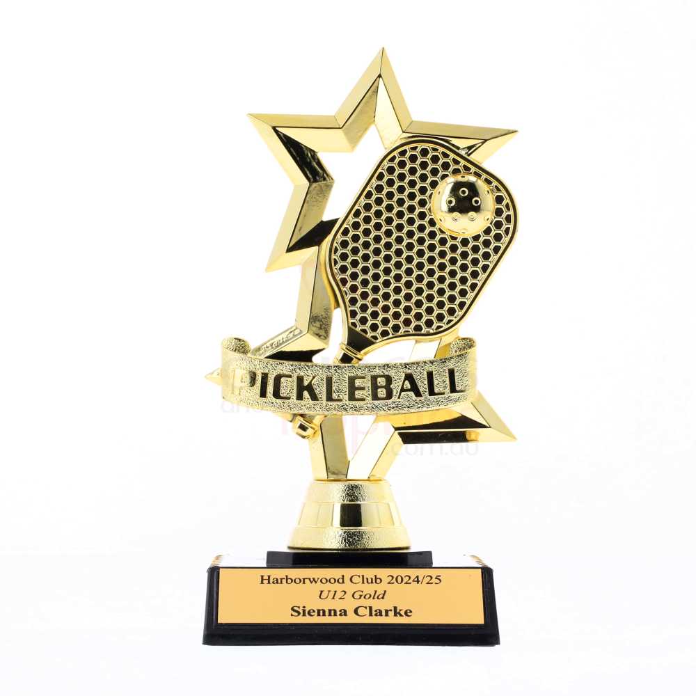 Gold Pickleball Figurine 165mm