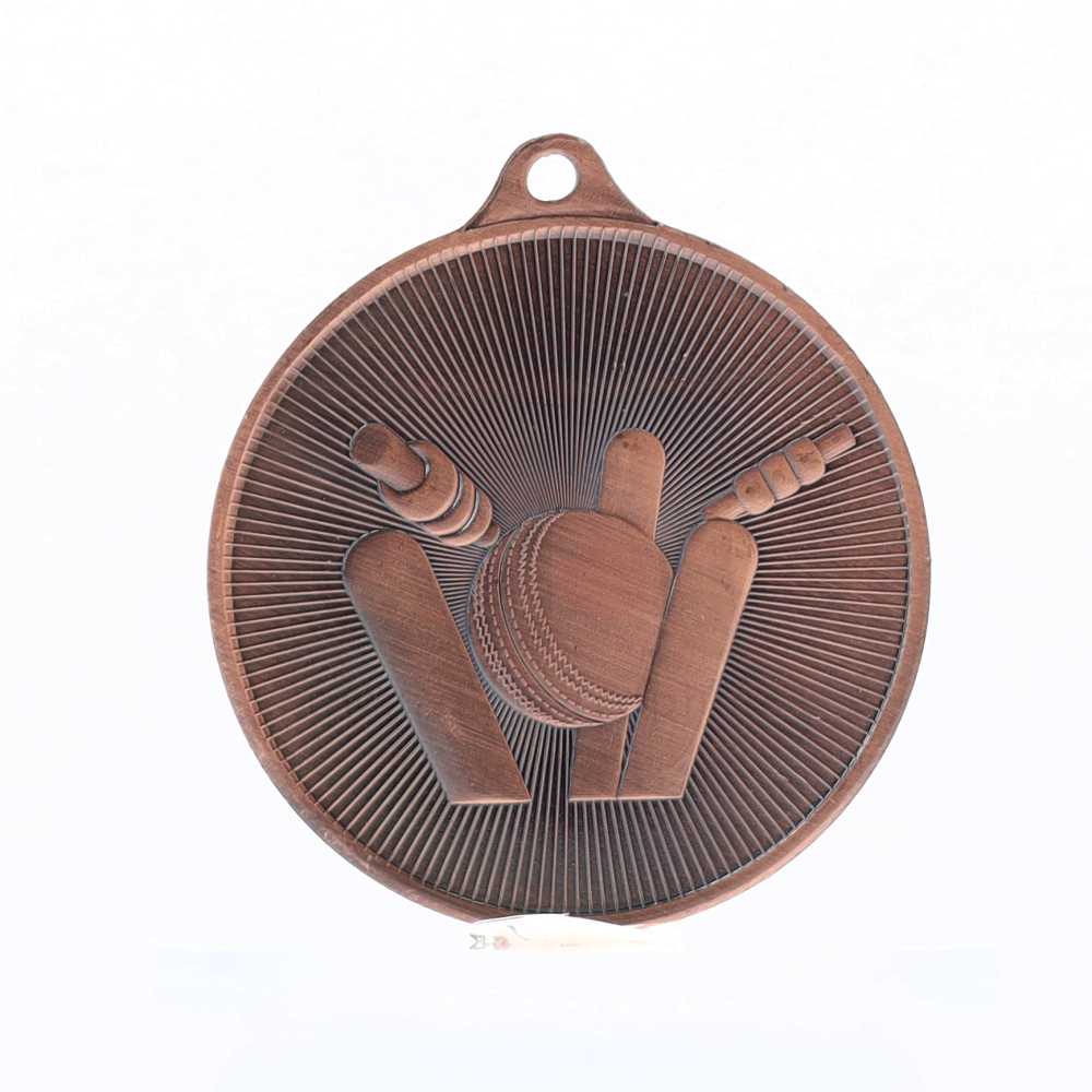 Universal Medal Bronze 50mm - Cricket
