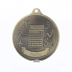 Universal Medal Gold 50mm - Maths