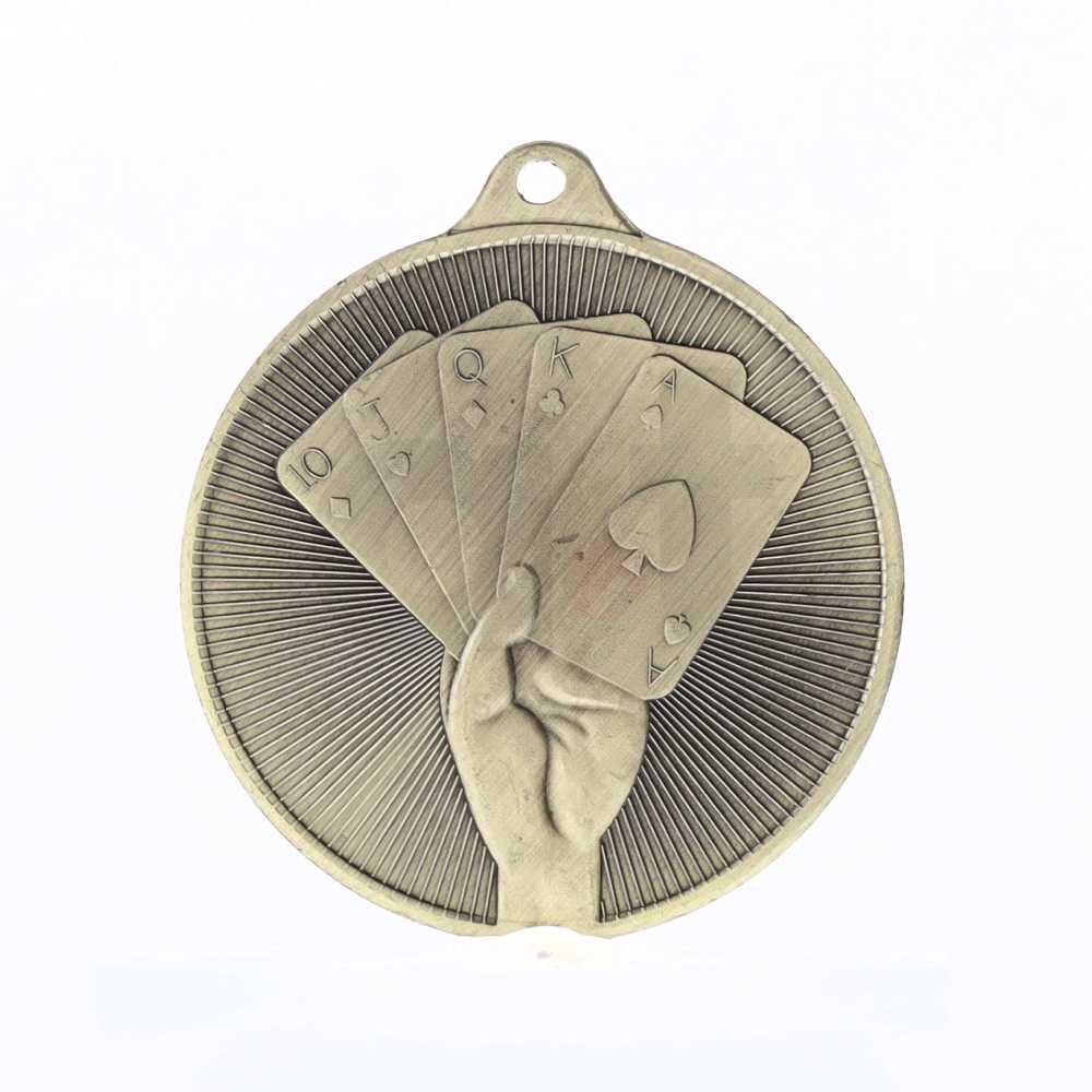 Universal Medal Gold 50mm - Poker