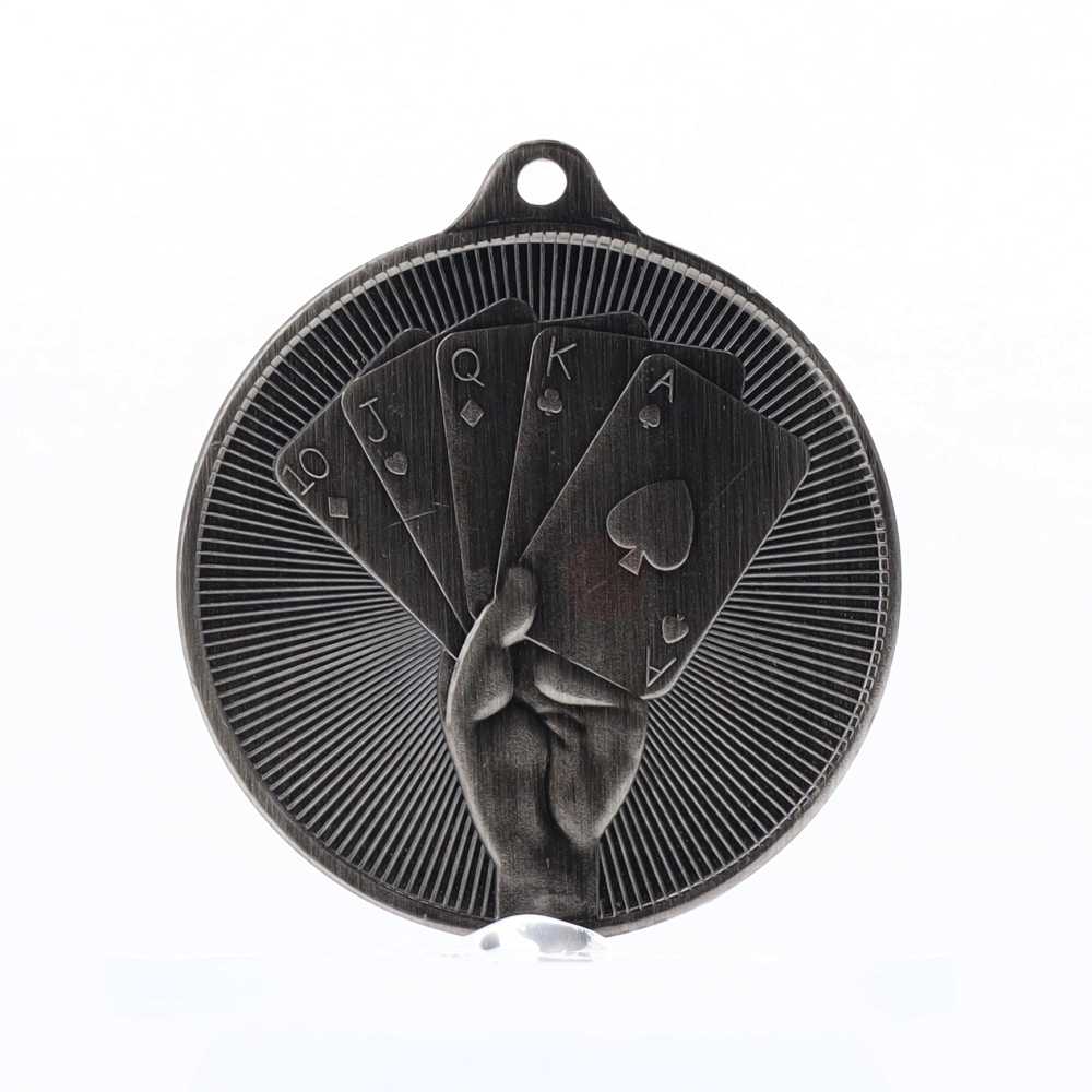 Universal Medal Silver 50mm - Poker