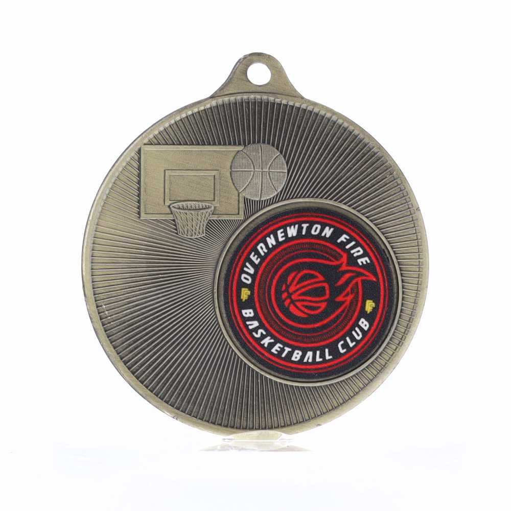 Universal Logo Medal Gold 50mm - Basketball
