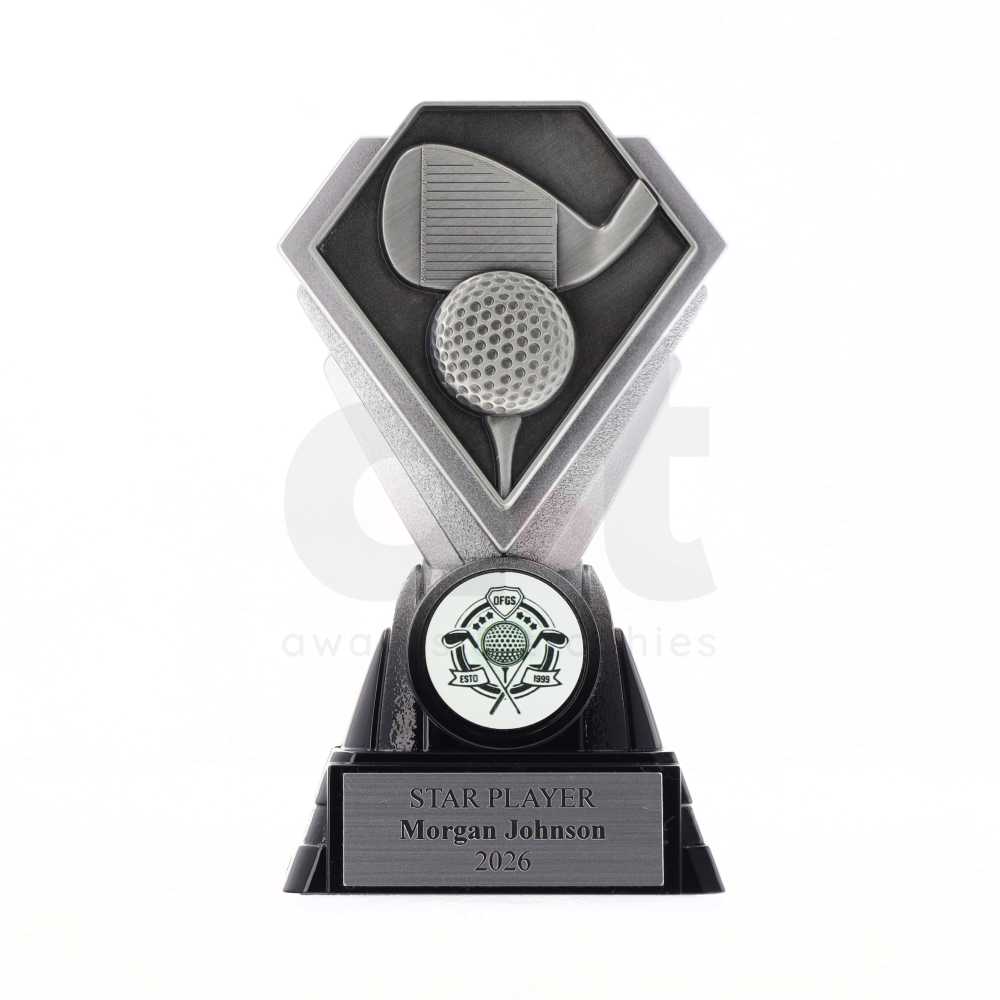 Diamond Trophy 125mm - Golf
