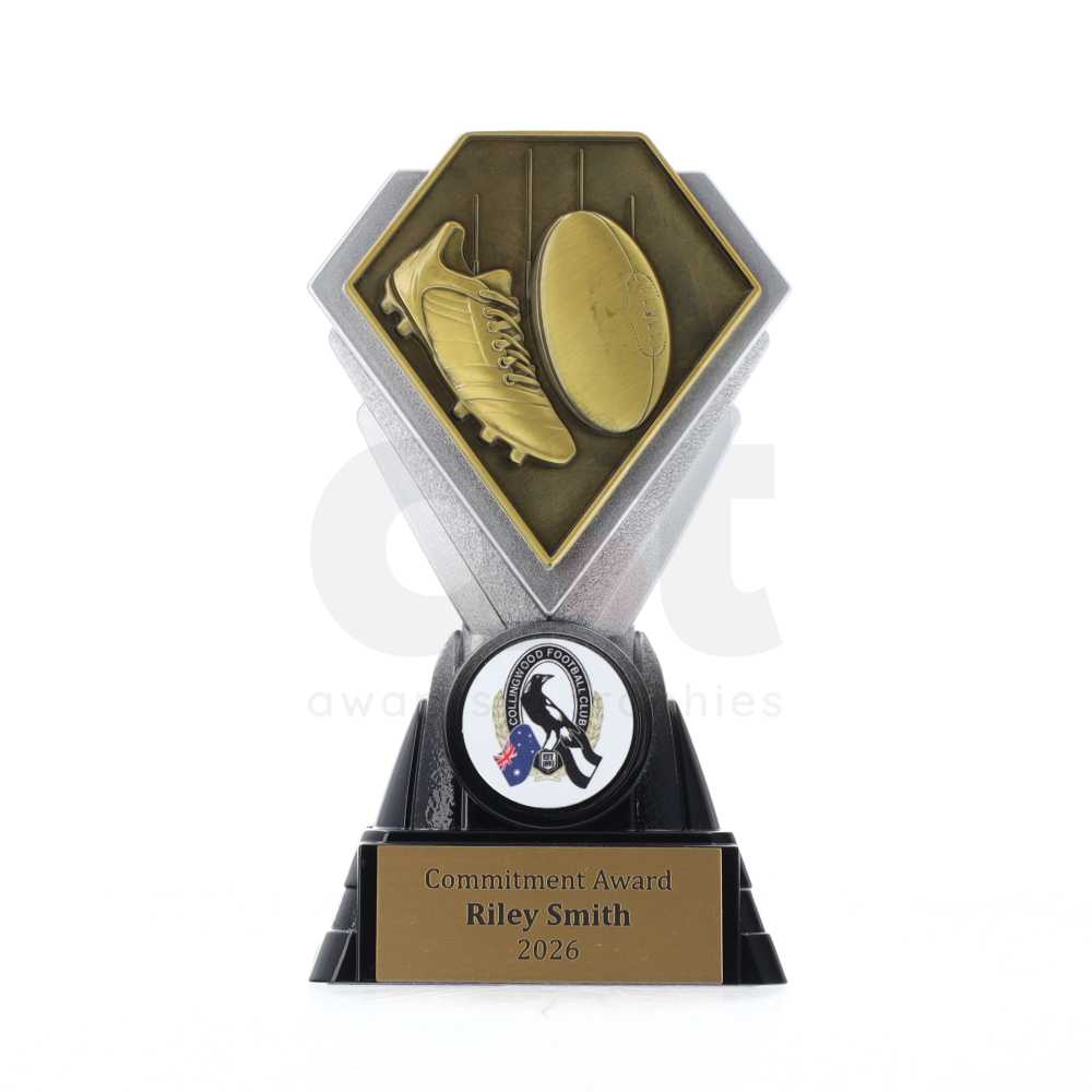 Diamond Trophy 150mm - Aussie Rules Gold