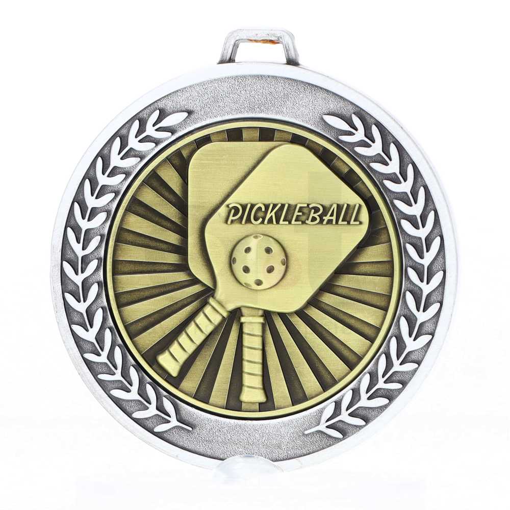 Heavyweight Pickleball Medal 70mm Silver