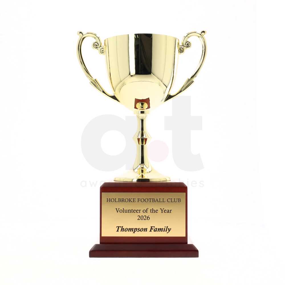 Recognition on Timber 220mm - Gold
