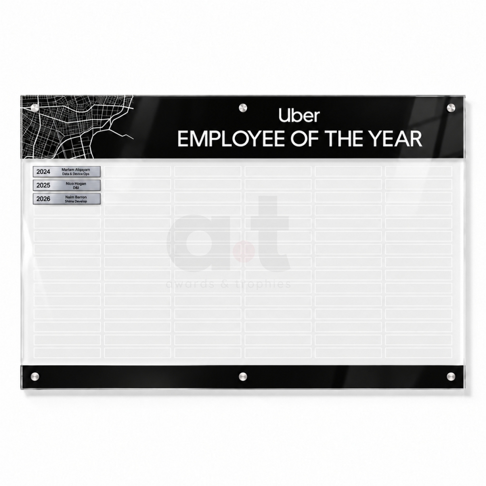 Clarity Acrylic Honour Board 1200x800mm