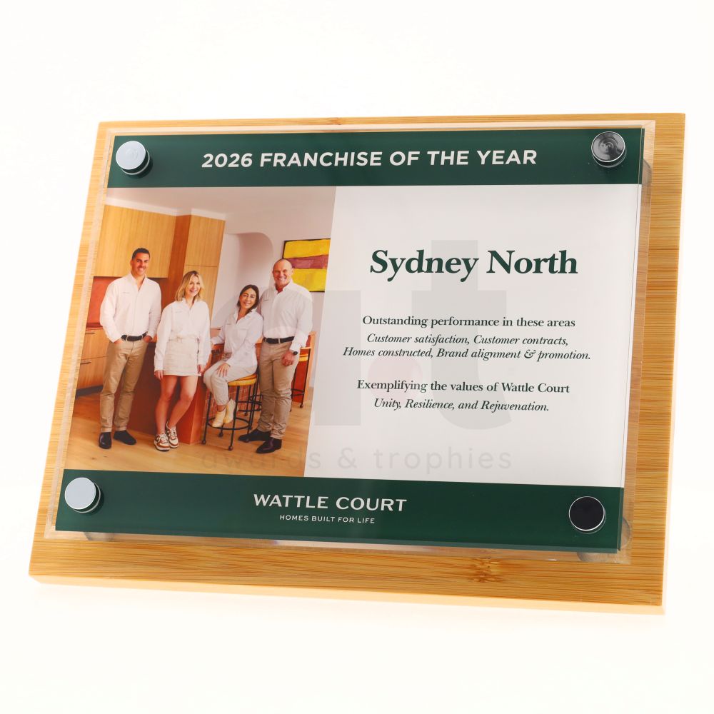 Bamboo Floating Plaque 250mm