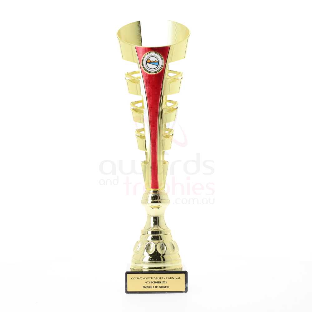 Gauntlet Cup Gold/Red 325mm