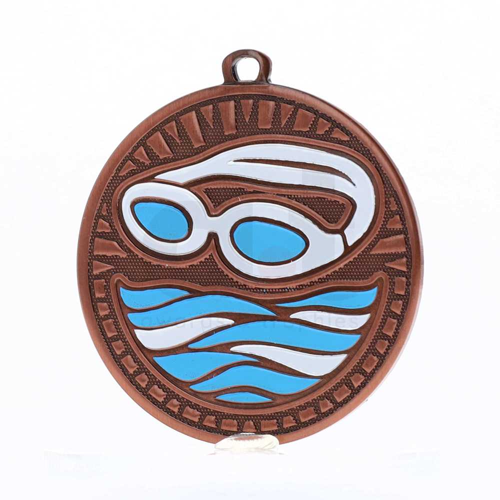 Spark Swimming Medal 55mm - Bronze