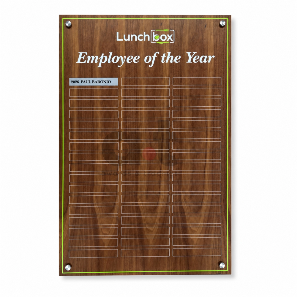 Federation Timber & Acrylic Honour Board 890x590mm