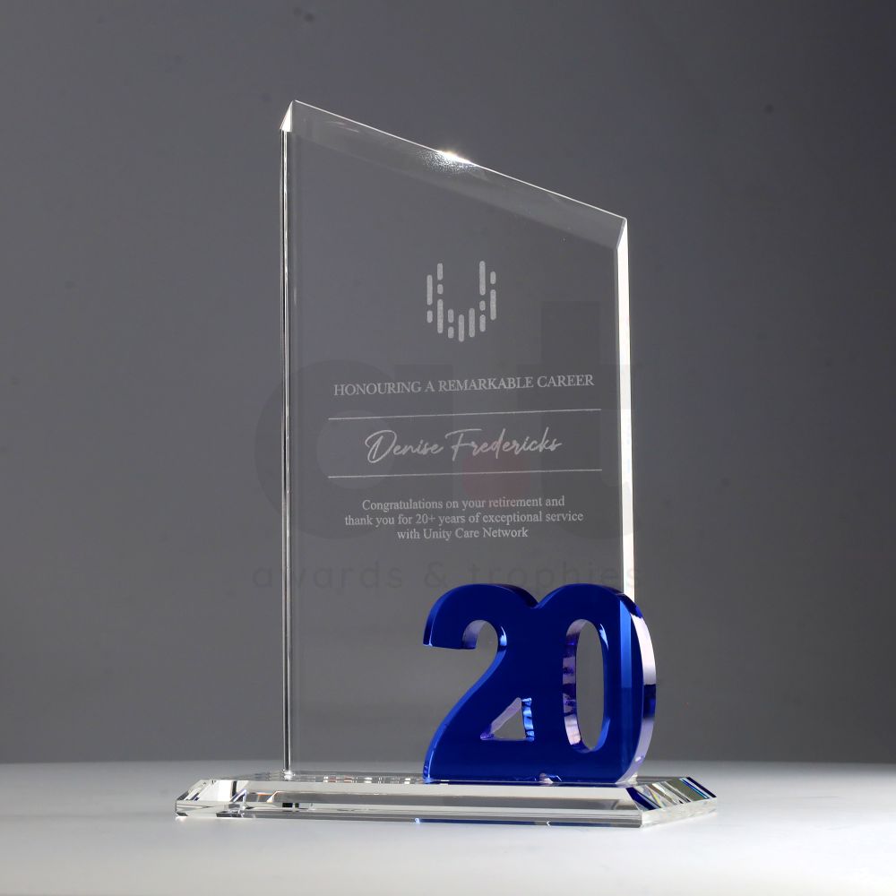 Crystal Milestone 215mm - 20 Years
