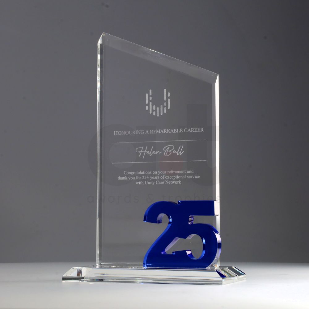 Crystal Milestone 215mm - 25 Years