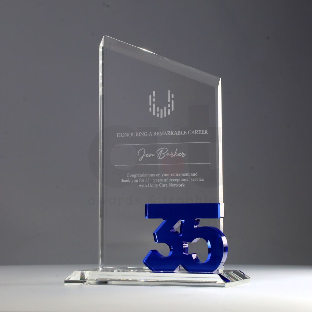 Crystal Milestone 215mm - 35 Years