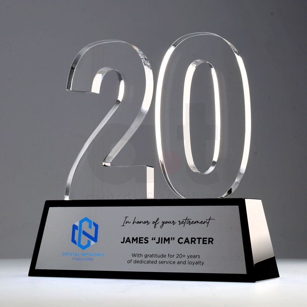 Crystal Celebration 190mm - 20 Years