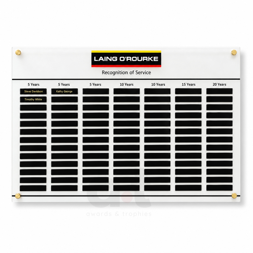 Versatility Magnetic Acrylic Honour Board 900x600mm
