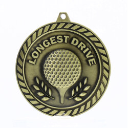 Venture Longest Drive Medal Gold 60mm