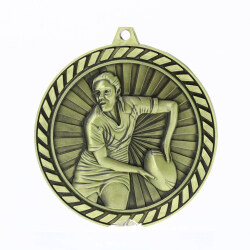 Venture Rugby Female Medal Gold 60mm