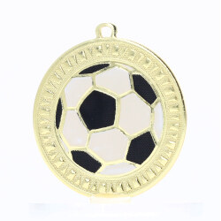 Spark Football Medal 55mm - Shiny Gold