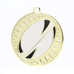 Spark Rugby Medal 55mm - Shiny Gold
