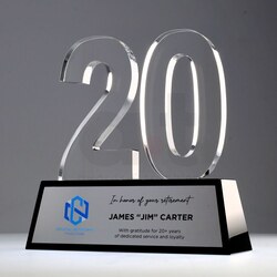 Crystal Celebration 190mm - 20 Years