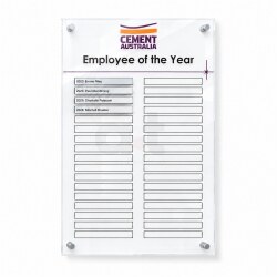 Clarity Acrylic Honour Board 900x600mm